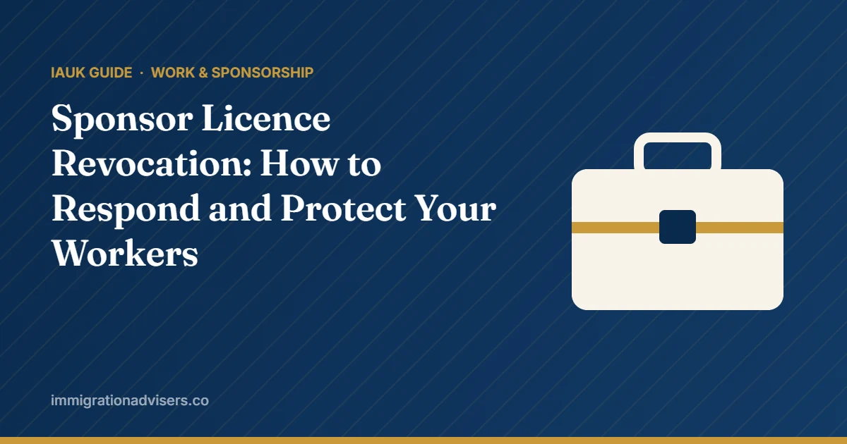 Sponsor Licence Revocation: How to Respond and Protect Your Workers – IAUK guide